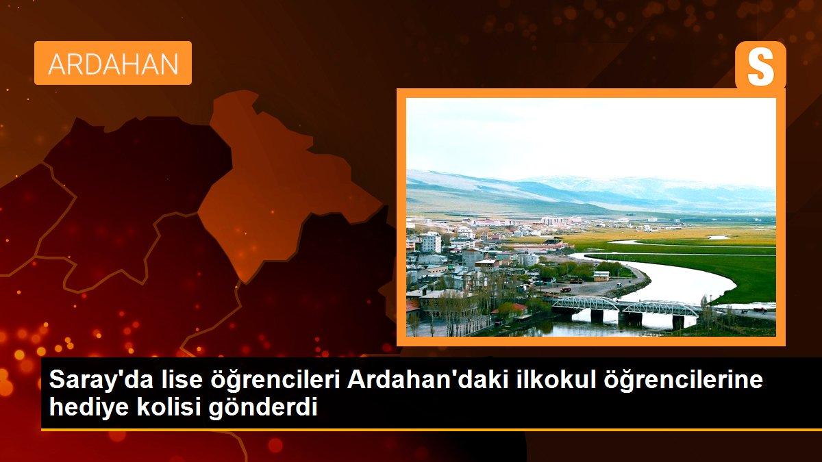 Saray\'da lise öğrencileri Ardahan\'daki ilkokul öğrencilerine hediye kolisi gönderdi