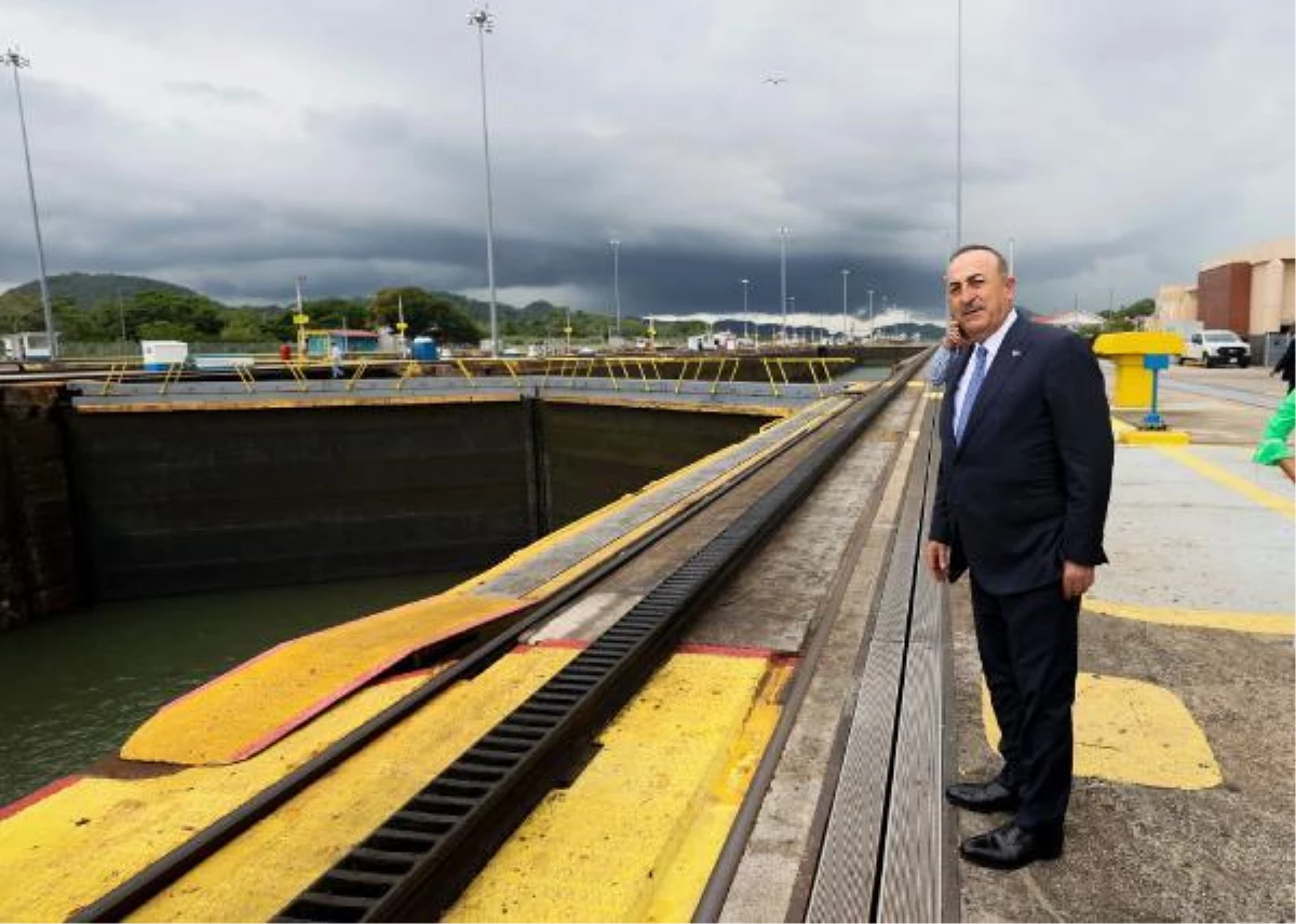 Bakan Çavuşoğlu, Panama Kanalı\'nda incelemelerde bulundu