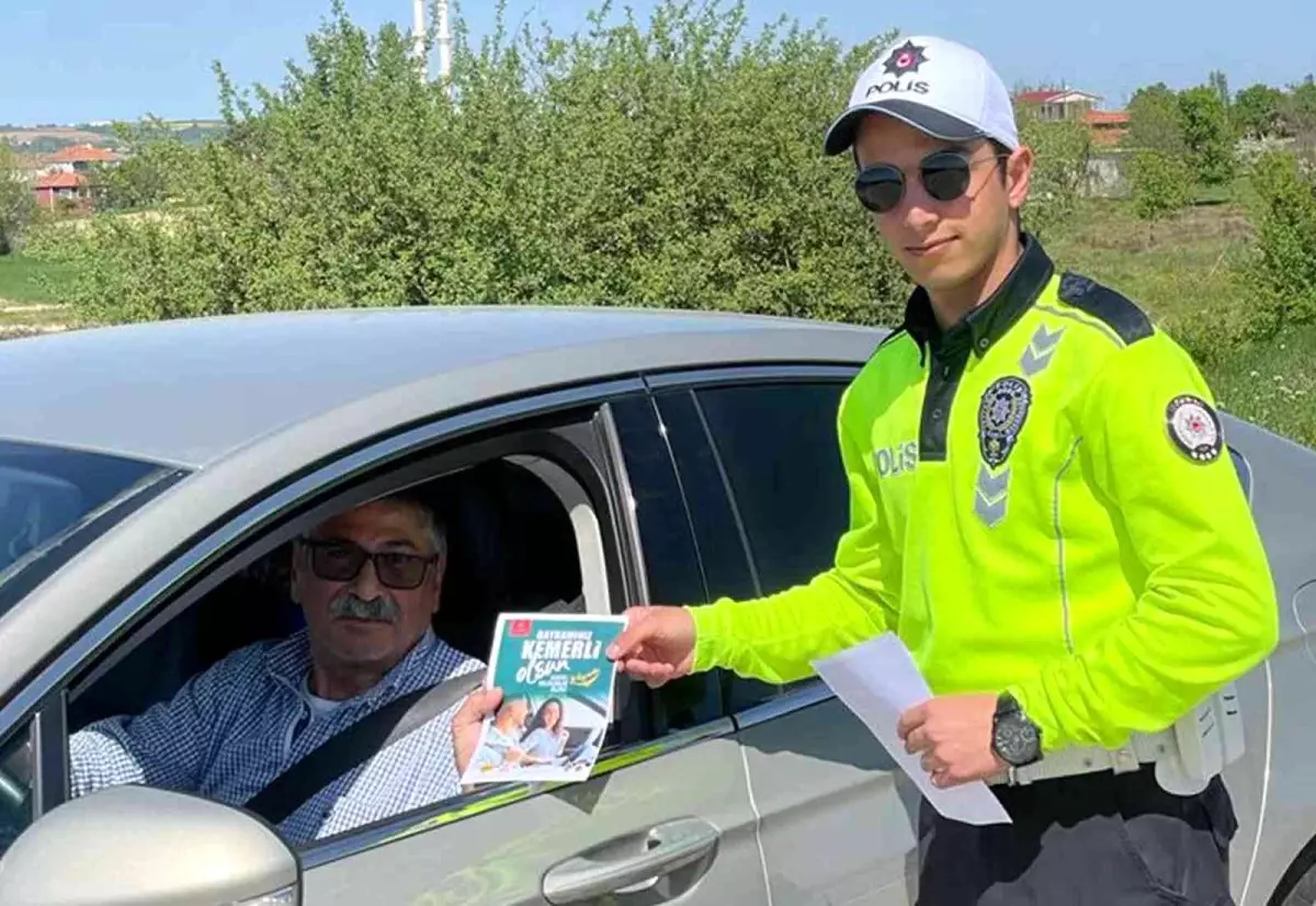 Bayram öncesi Tekirdağ-Çanakkale yolunda trafik denetimi