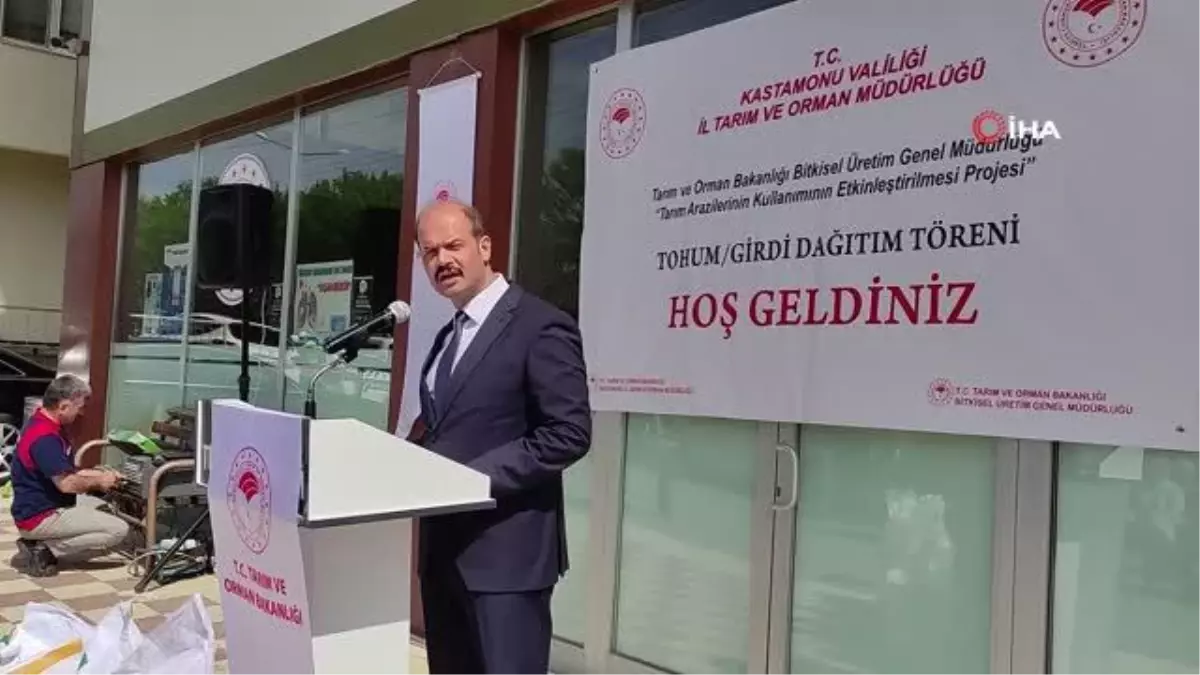 Tosya\'da çeltik üretimi yapan üreticilere 27 tonluk tohum desteği