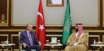 Cumhurbaşkanı Erdoğan, Suudi Arabistan Veliaht Prensi Selman'la görüştü