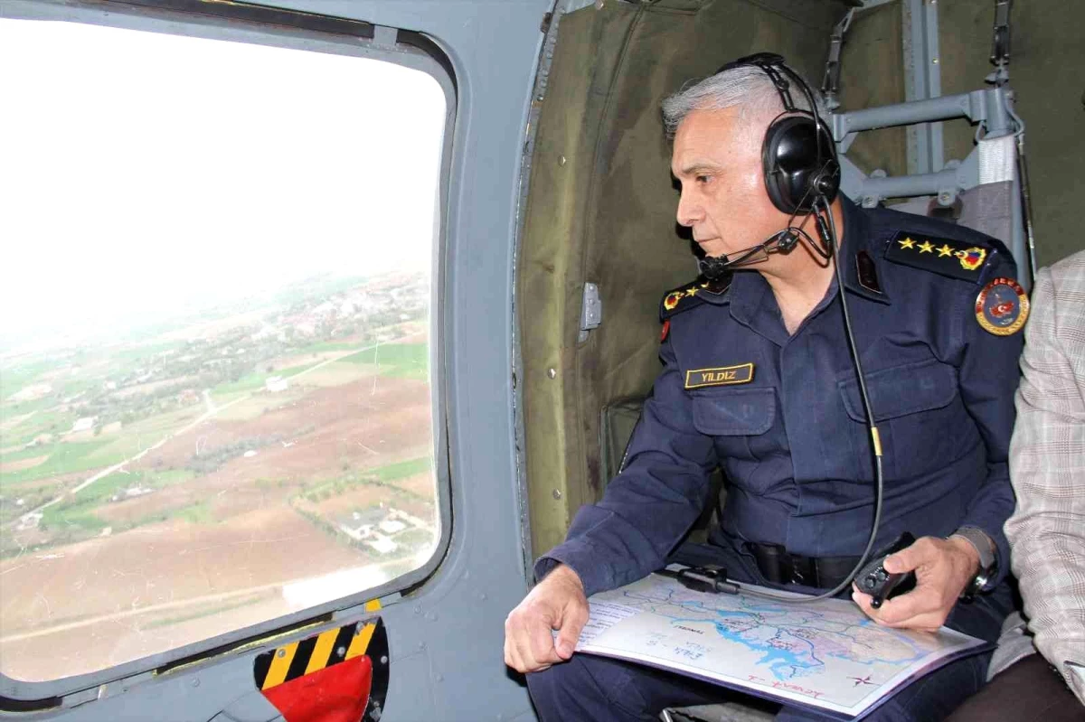 Elazığ\'da bayram öncesi helikopter destekli trafik denetimi