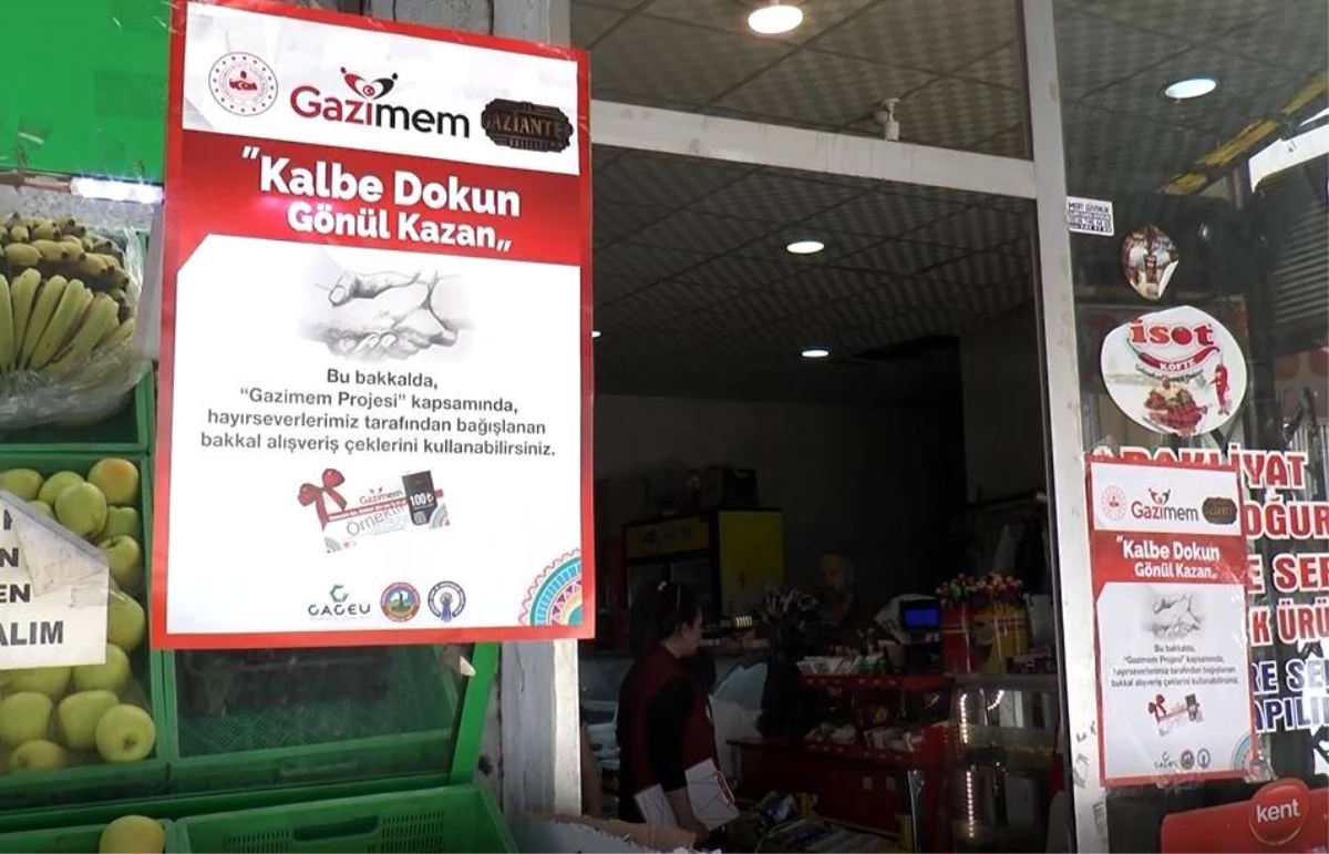 Gaziantep\'te 40 bin aileye 15 milyon liralık "Bakkal Çeki" dağıtıldı