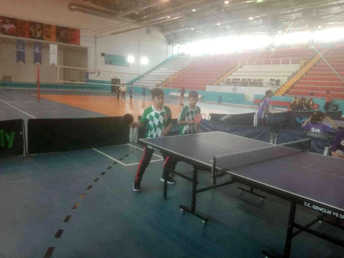 Kars\'ta masa tenisinde şampiyon Arpaçay 3 Kasım Ortaokulu