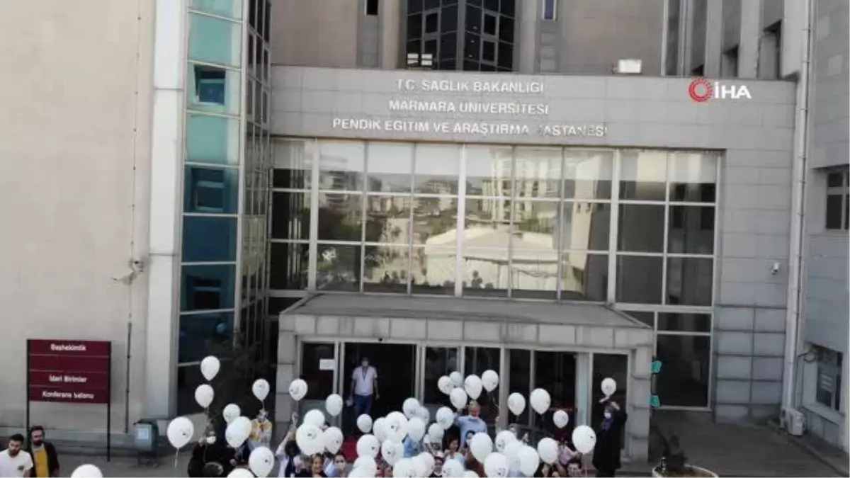 Pendik\'te balonlar, primer immün yetmezliğine farkındalık oluşturmak için gökyüzüne bırakıldı