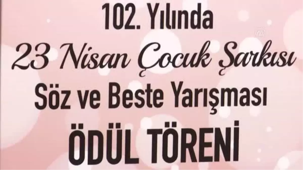 TBMM 23 Nisan Çocuk Şarkısı Yarışması\'nda dereceye girenlere ödülleri verildi