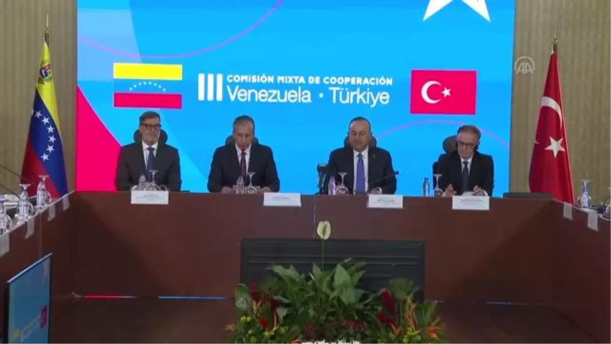 Turkish Foreign Minister Mevlut Cavusoglu in Venezuela