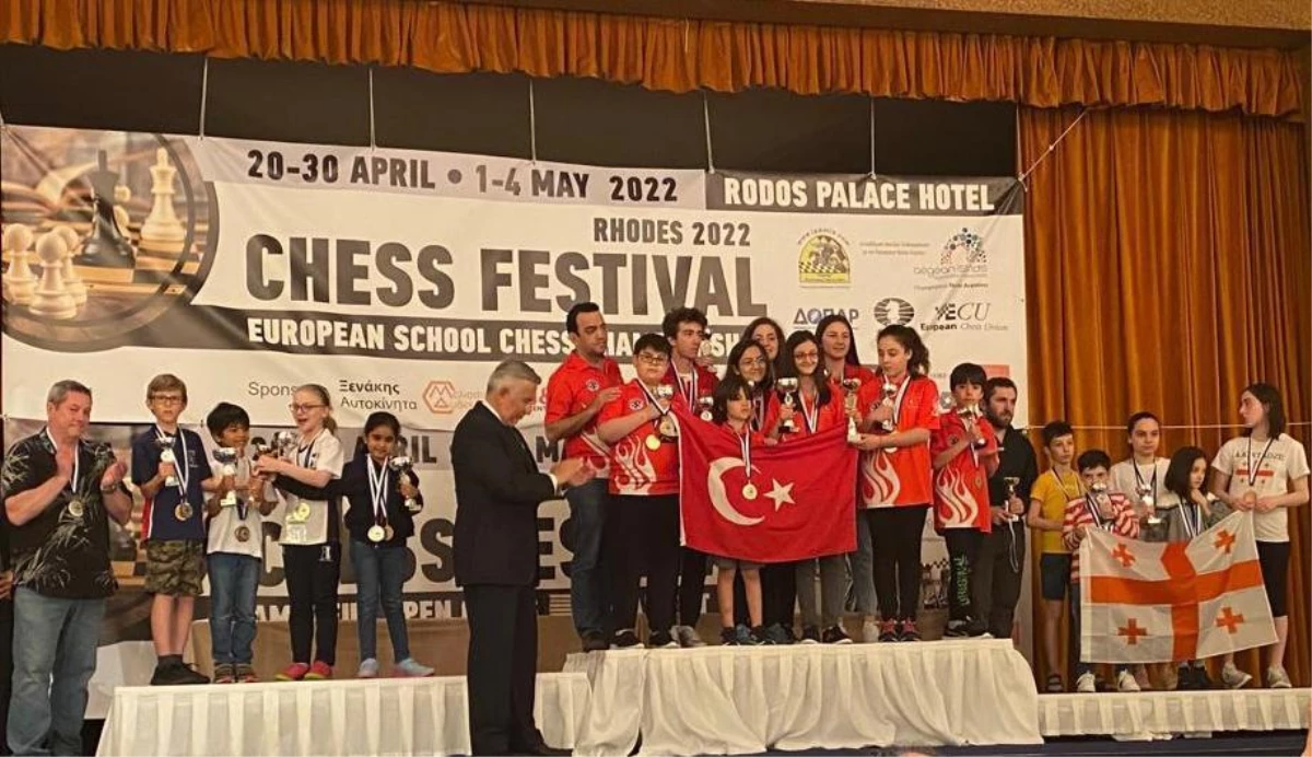 Avrupa Okullar Satranç Şampiyonası\'nda zirve Türkiye\'nin