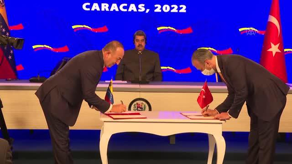 Bakan Çavuşoğlu, Venezuela-Türkiye Ortak İşbirliği Komisyonu toplantısı kapanışında konuştu