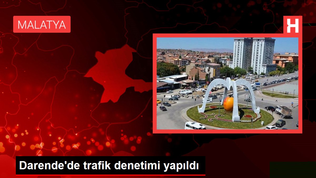 Darende'de trafik denetimi yapıldı