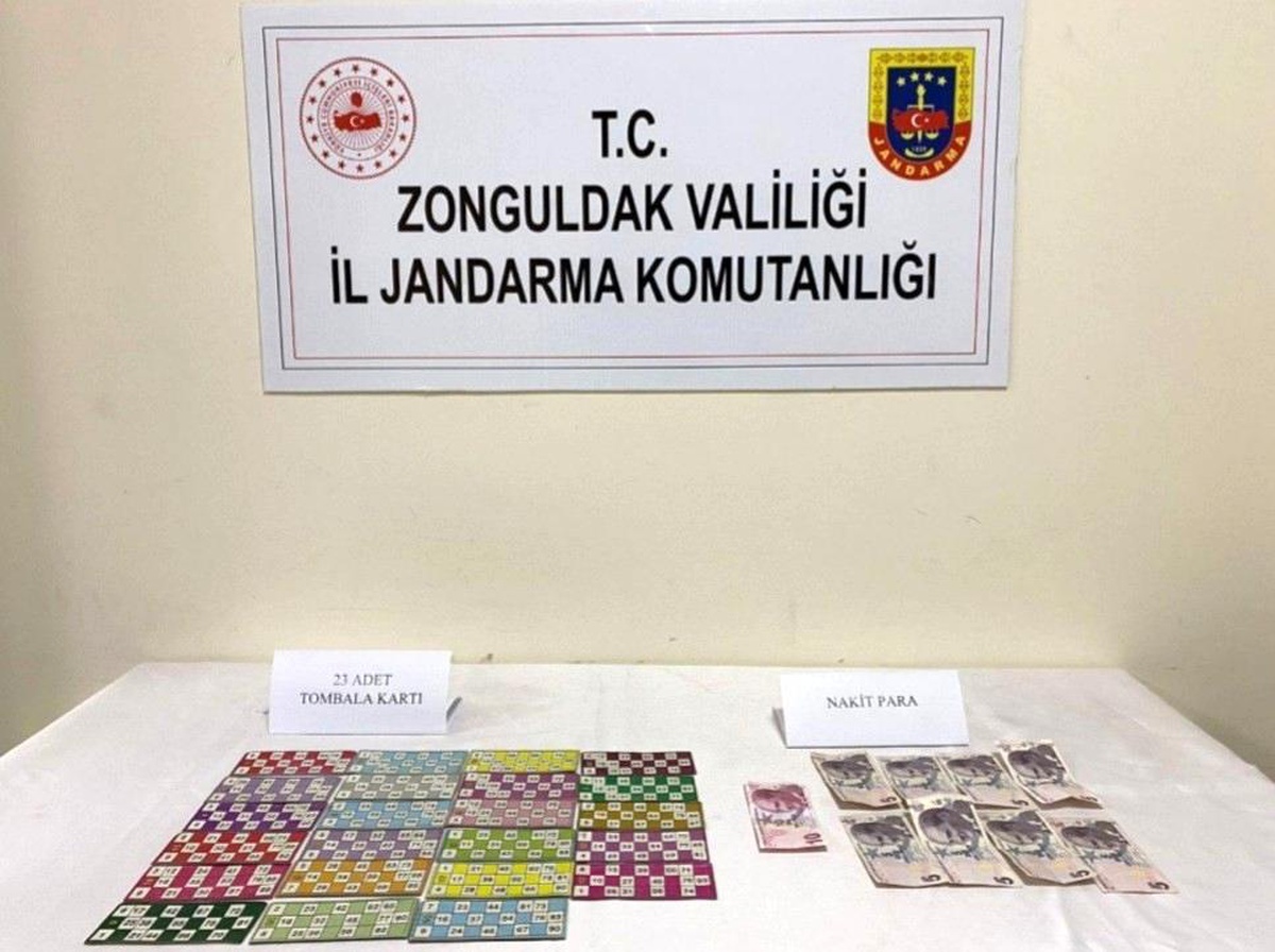 Kahvede tombala oynayan 4 kişiye ceza kesildi
