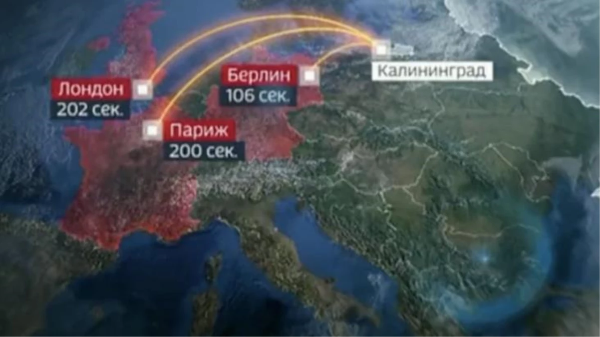 Rus devlet televizyonunda skandal görüntü: Nükleer saldırı haritası yayınlandı, hangi şehre kaç saniyede füze düşeceği konuşuldu