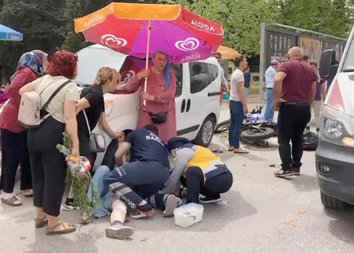 Son dakika... Yaralıya plaj şemsiyeli koruma