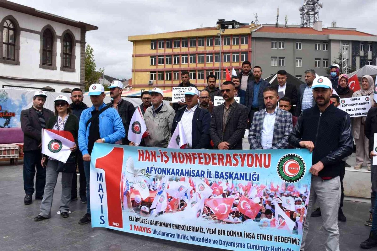 1 Mayıs Emek ve Dayanışma Günü Afyonkarahisar\'da da kutlandı