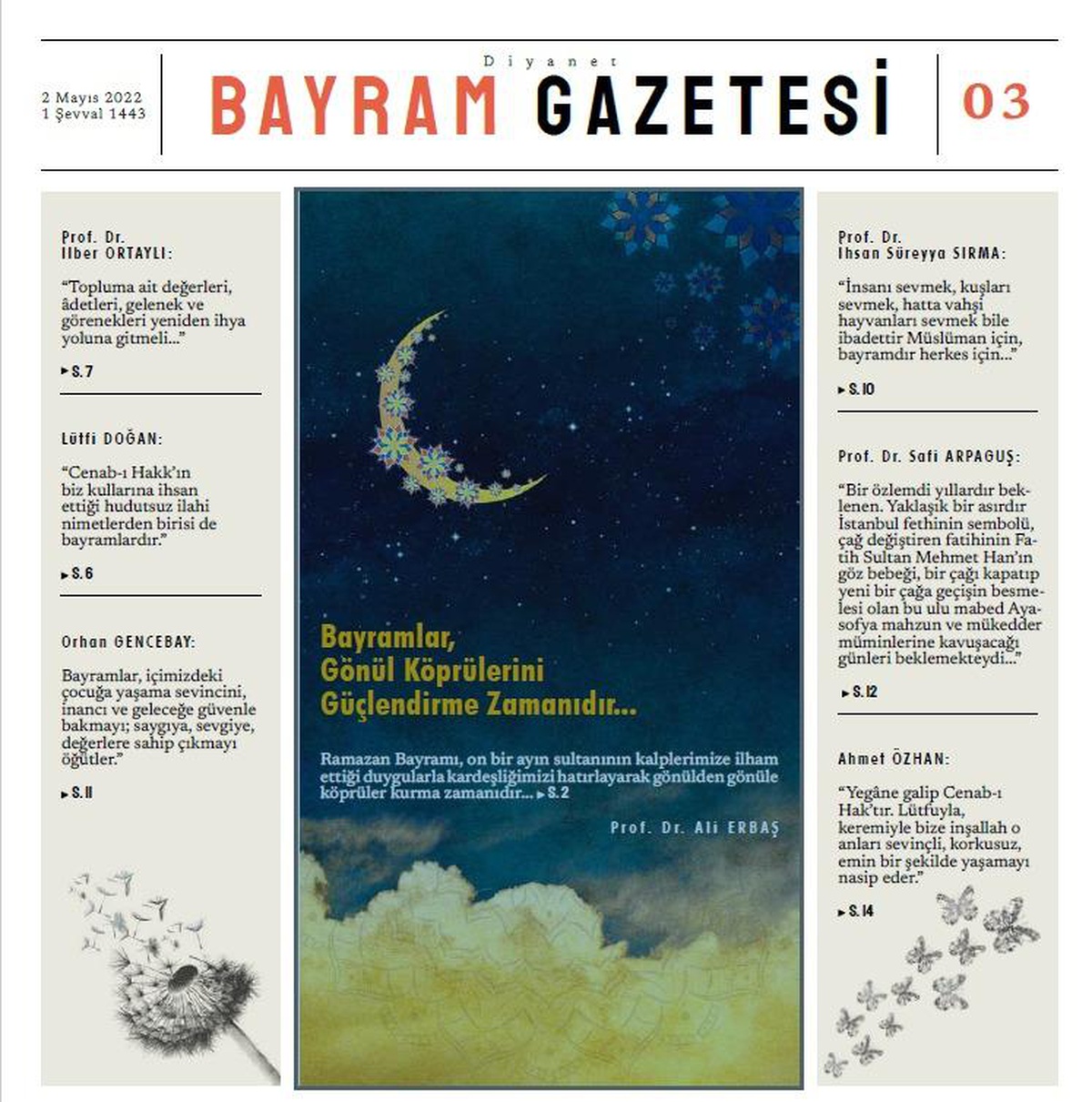 Diyanet Bayram Gazetesi\'nin üçüncü sayısı çıktı