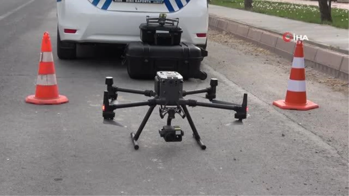 Elazığ\'da bayram öncesi dron destekli trafik denetimi