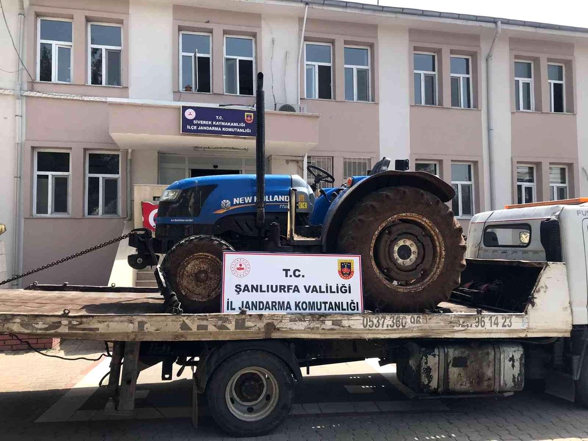 Gaziantep\'ten çalınan traktör Şanlıurfa\'da bulundu