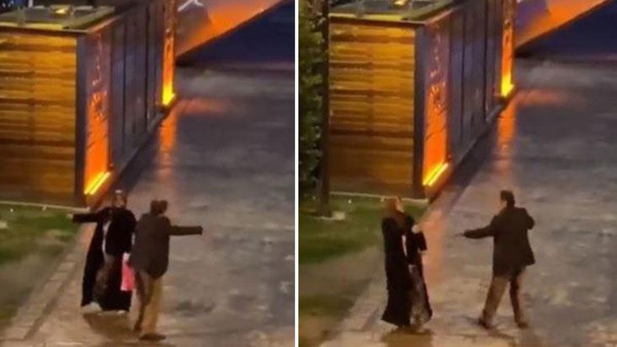 Vatandaşın kamerasına takıldılar! Yol ortasında durup dans eden çift viral oldu