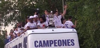 Real Madrid, La Liga'da 35. şampiyonluğuna ulaştı - Şampiyonluk kutlaması