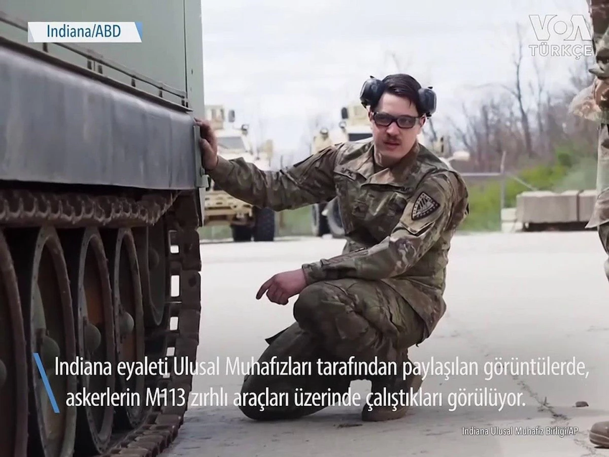 Indiana Ulusal Muhafızları\'ndan Ukrayna\'ya Zırhlı Araç