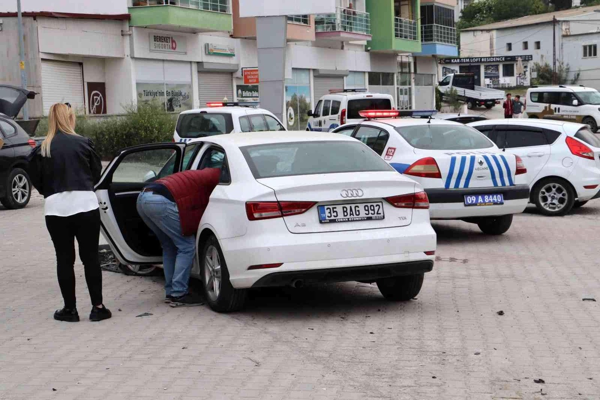 Kuşadası\'nda otomobile giren böcek kazaya neden oldu