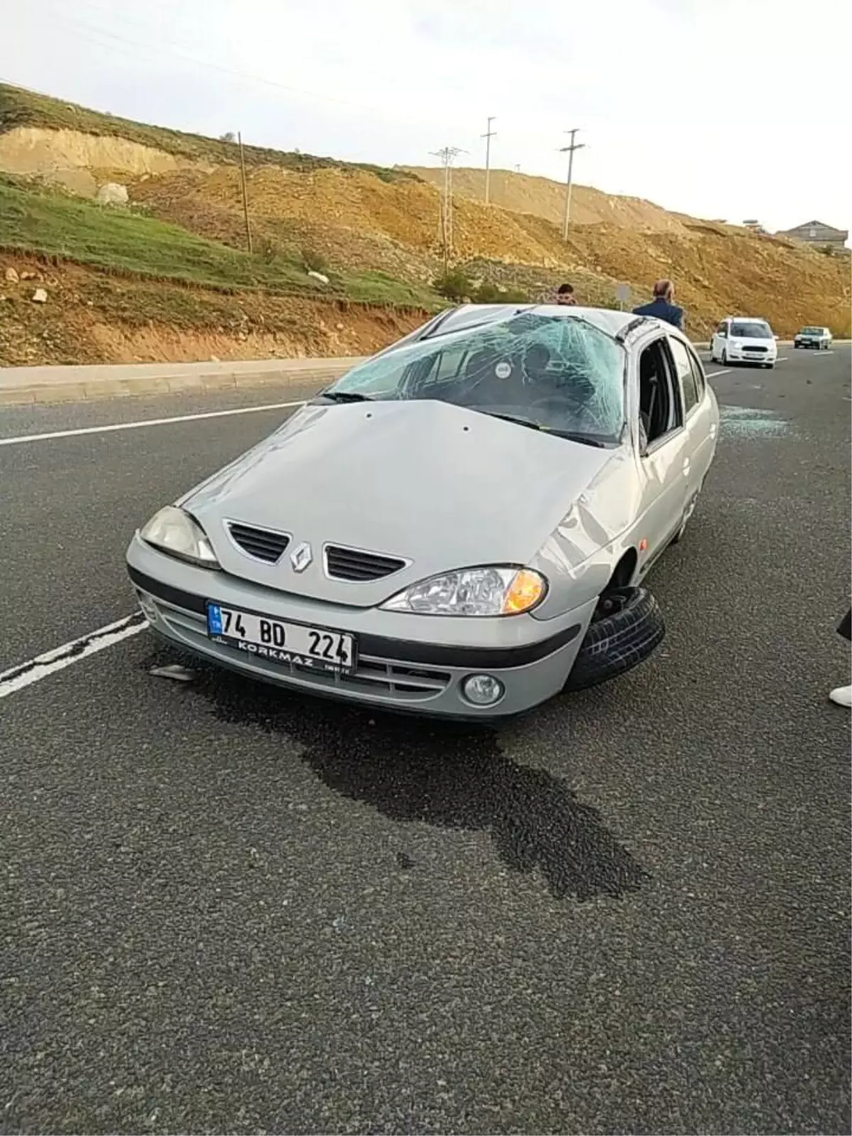 Bayburt\'ta trafik kazası: 1 yaralı