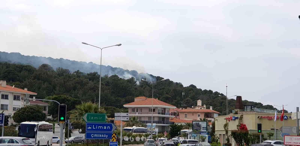 Son dakika haberleri | Çeşme Karadağ\'da çıkan yangın kontrol altına alındı