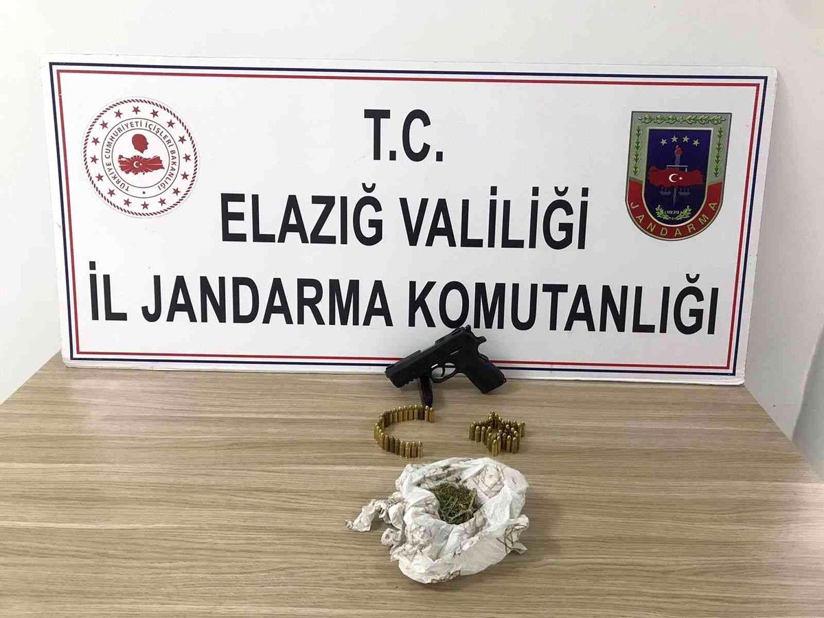 Elazığ\'da ruhsatsız tabanca ile yakalanan kişi hakkında yasal işlem