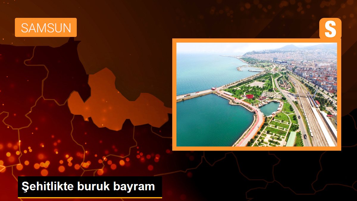 Şehitlikte buruk bayram