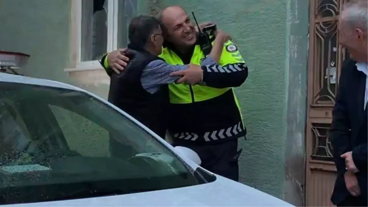 Alkollü sürücü ceza yiyince trafik polisine sarıldı!