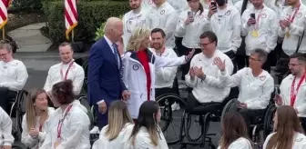 ABD Başkanı Biden olimpik ve paralimpik sporcuları Beyaz Saray'da ağırladı