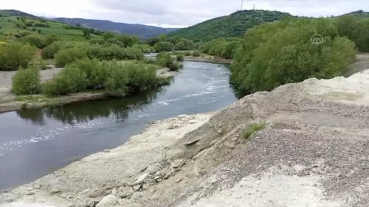 BALIKESİR - Susurluk\'taki rengi siyaha dönen Simav Çayı\'nda kirlilik sürüyor