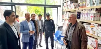 Kaymakam Sevgili ile Başkan Doğru esnafla bayramlaştı