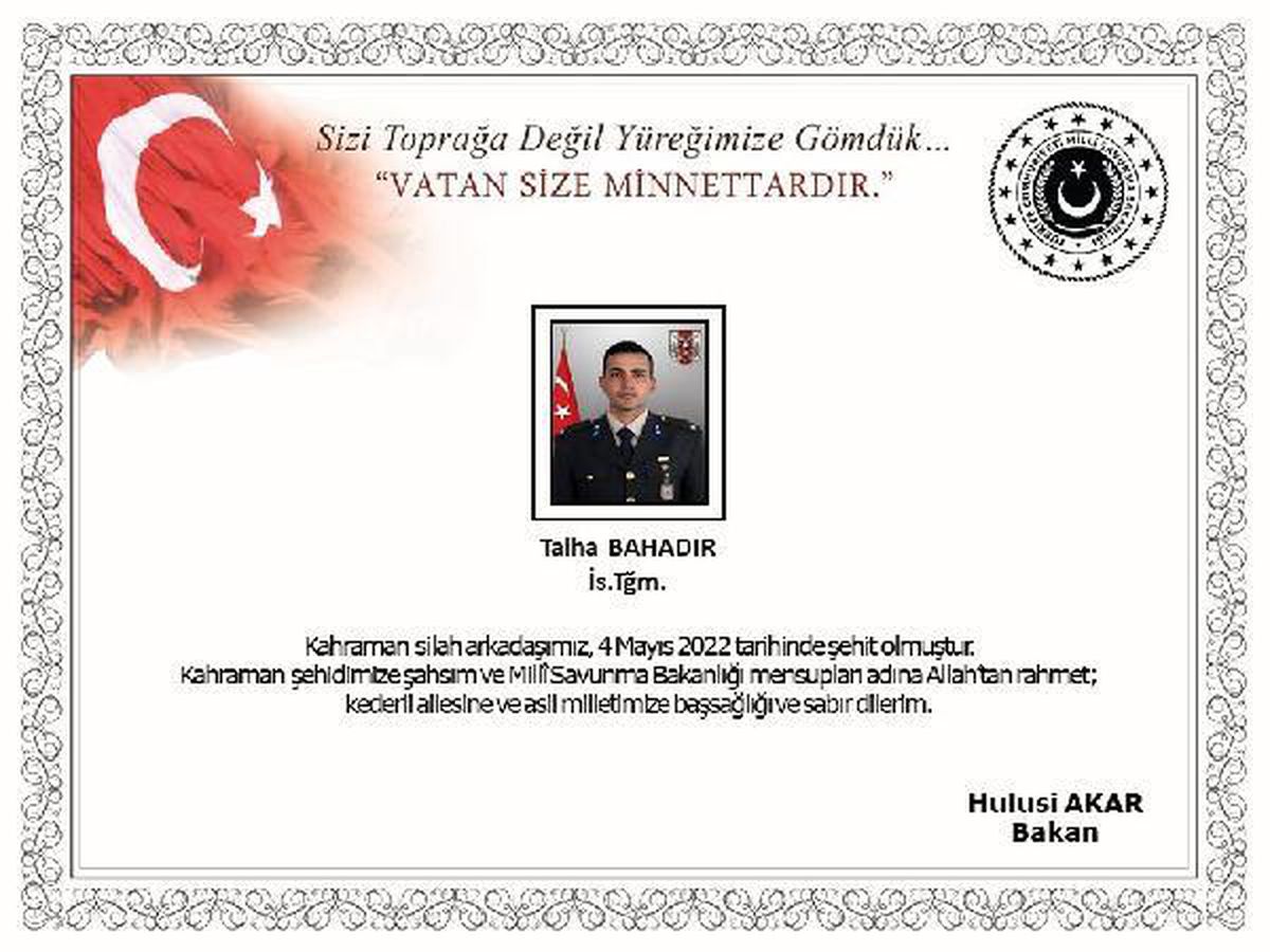 Son dakika haber... MSB: Zeytindalı harekat bölgesinde 1 asker şehit oldu (2)