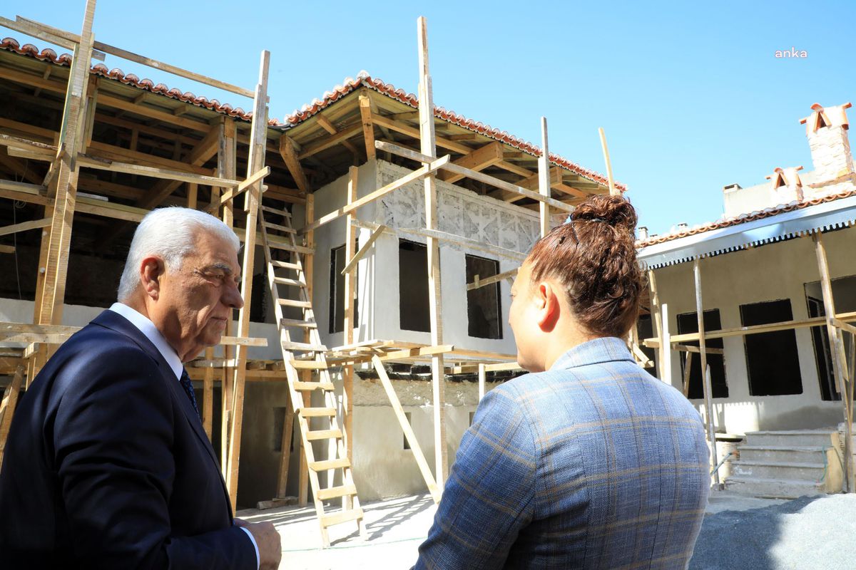 Muğla Büyükşehir, Ağa Bahçesi Konağındaki Çalışmaların Yüzde 75'ini Tamamladı
