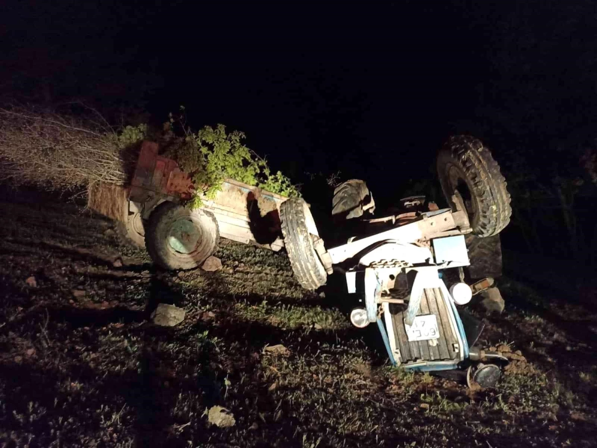 Tokat\'ta devrilen traktörün sürücüsü hayatını kaybetti