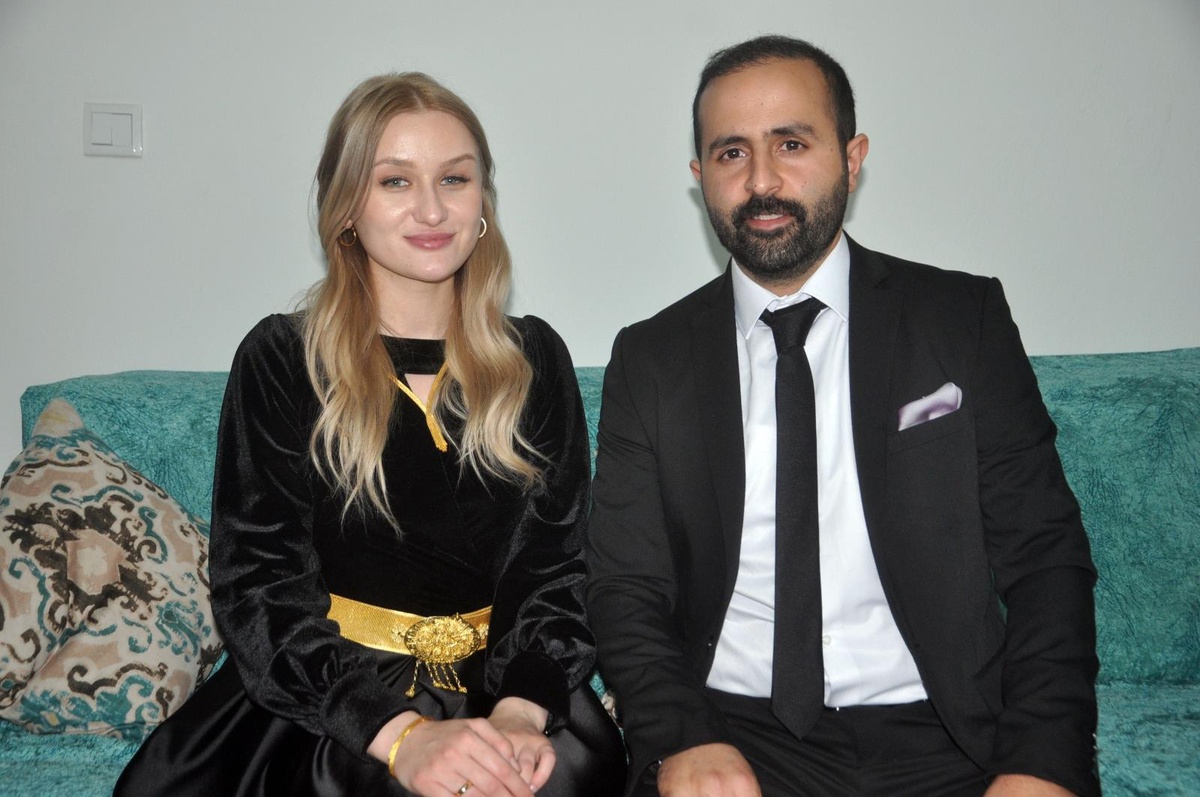Ukranya-Rusya savaşı nedeniyle nişan törenlerini Yüksekova\'da gerçekleştirdiler