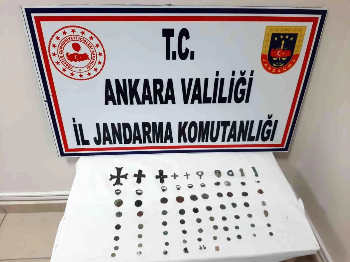 Son dakika! Başkentte jandarma değeri 85 bin TL olan tarihi eserleri ele geçirdi