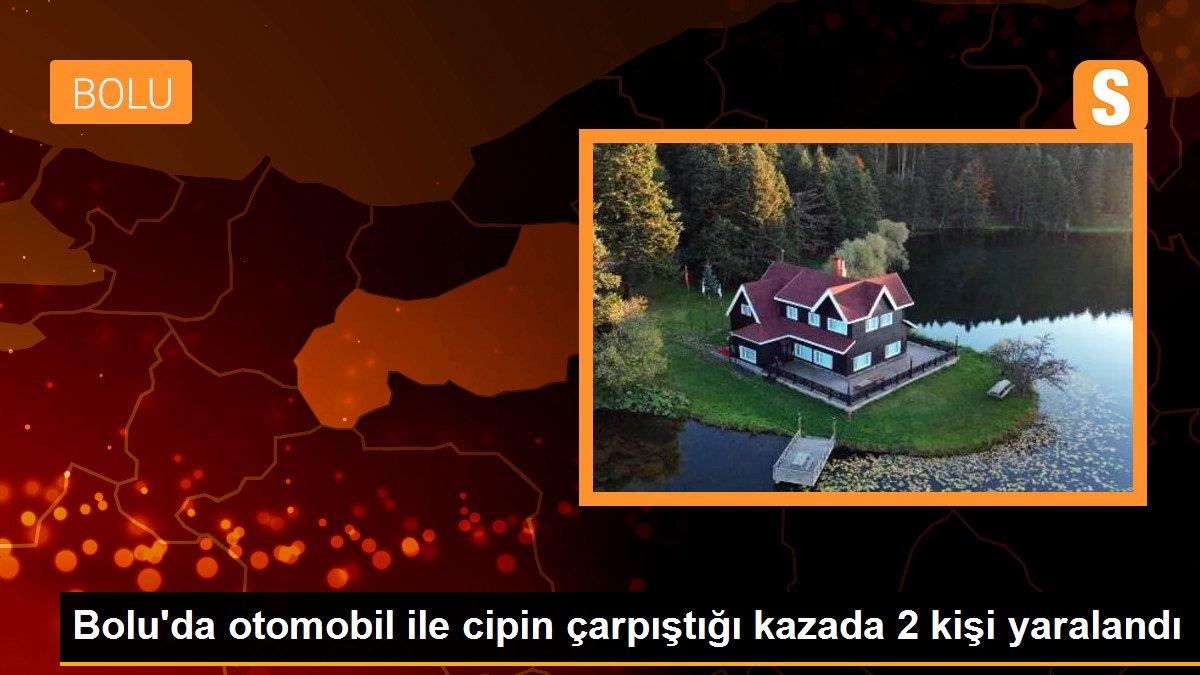 Bolu\'da otomobil ile cipin çarpıştığı kazada 2 kişi yaralandı