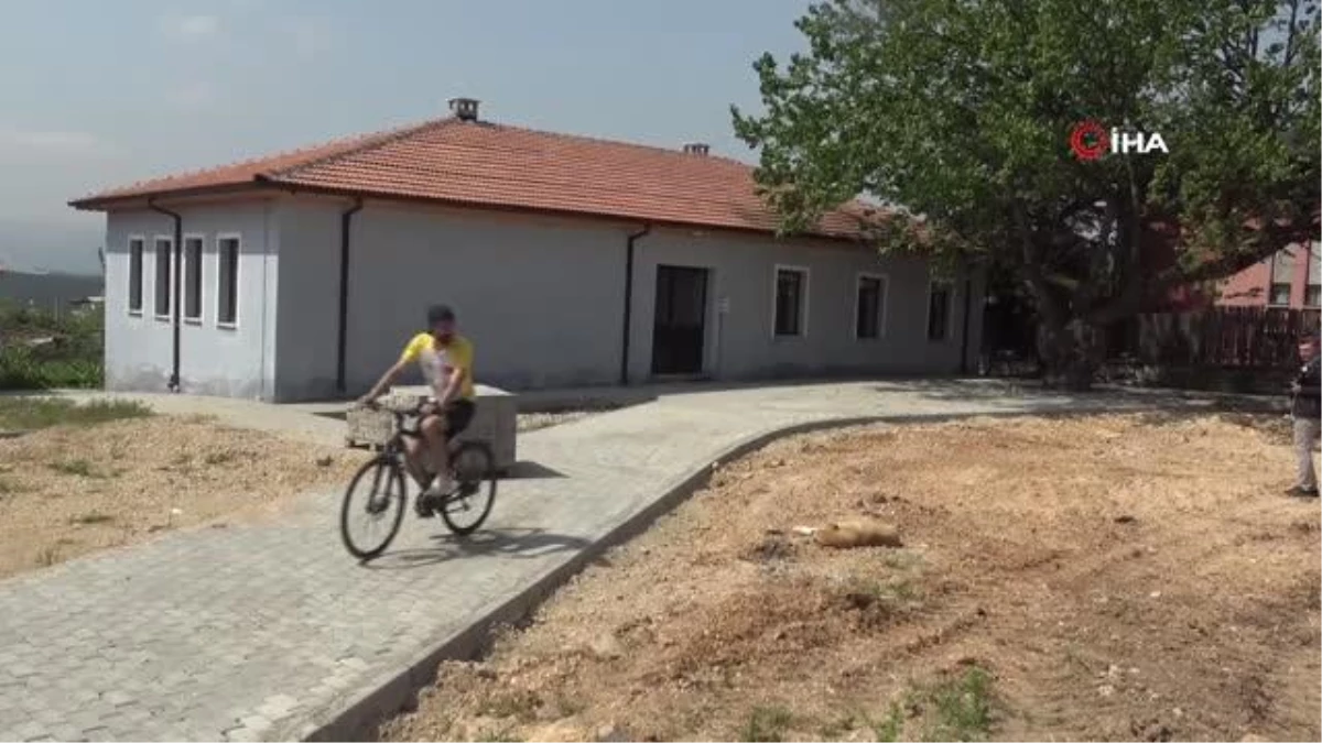 Bursa\'da eski köy okulları bisiklet evi oluyor