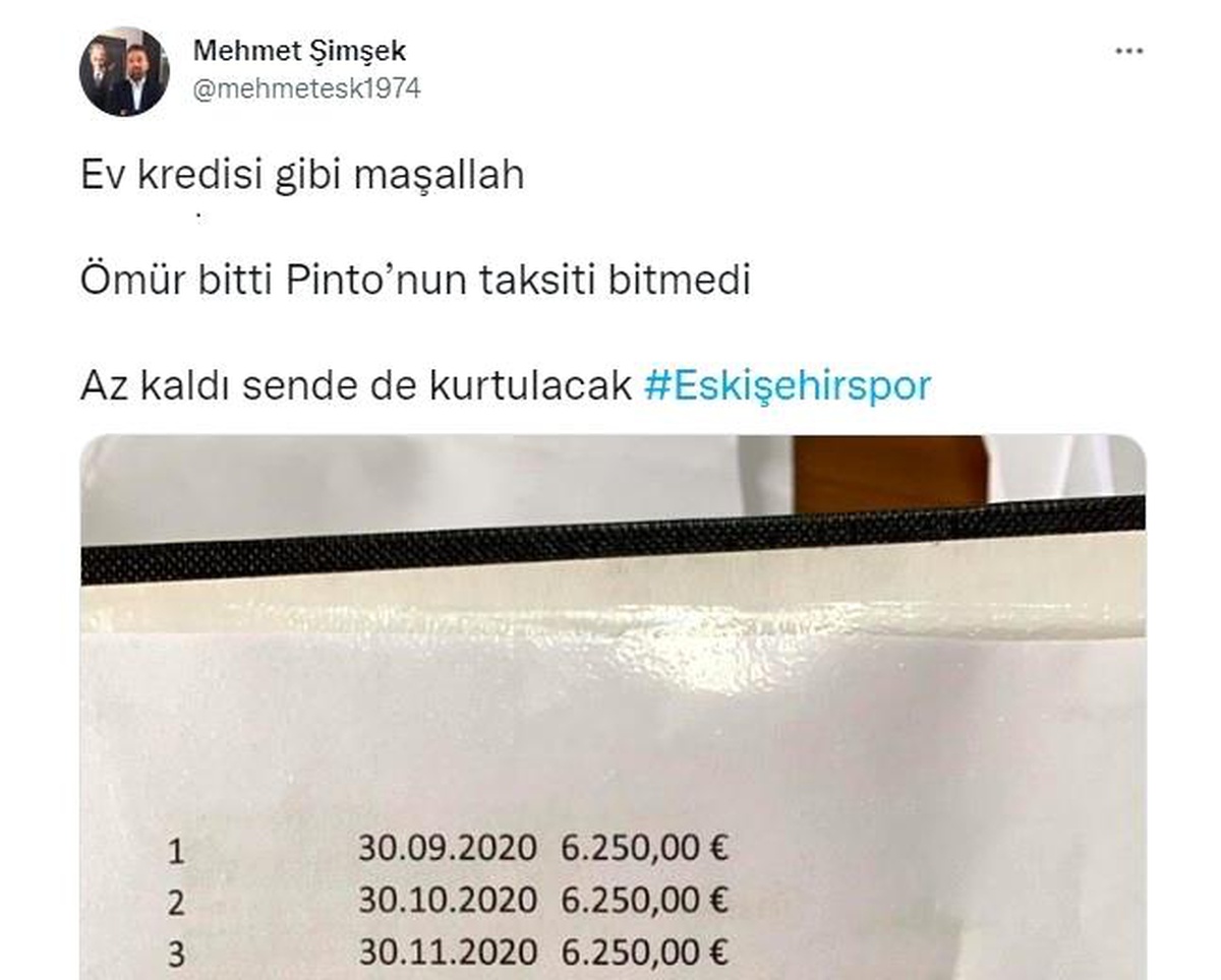 Son dakika haber! Eskişehirspor Başkanı Mehmet Şimşek\'ten kararlılık içeren paylaşım