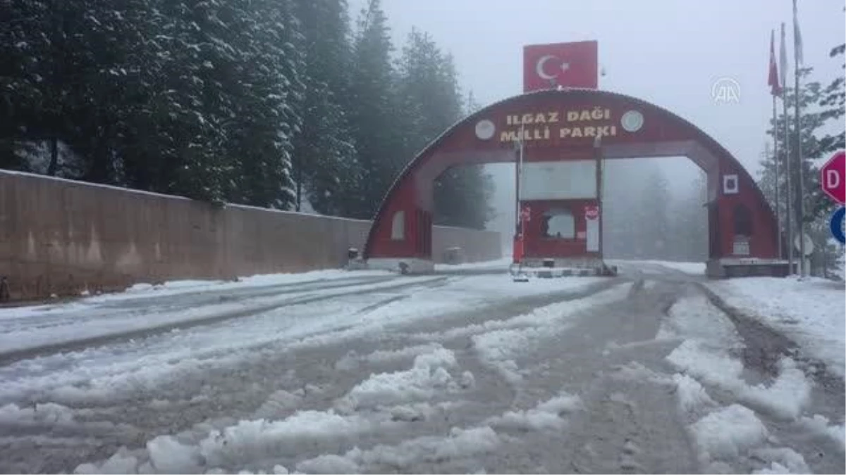 KASTAMONU - Ilgaz Dağı\'nda kar yağışı etkili oluyor