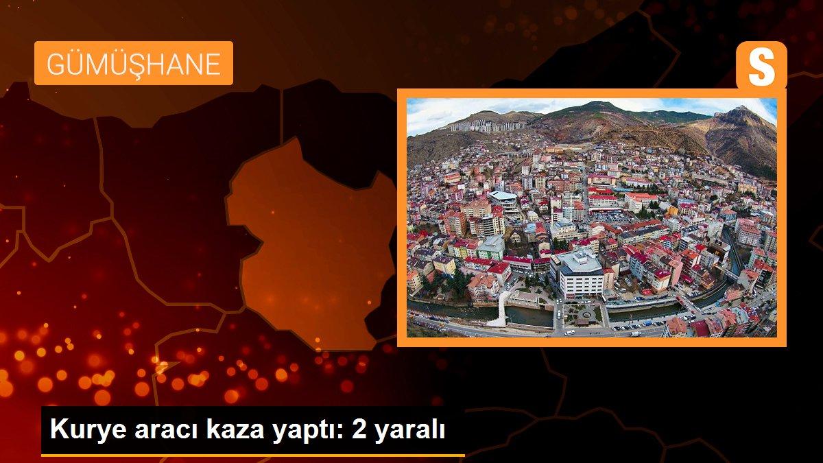 Kurye aracı kaza yaptı: 2 yaralı