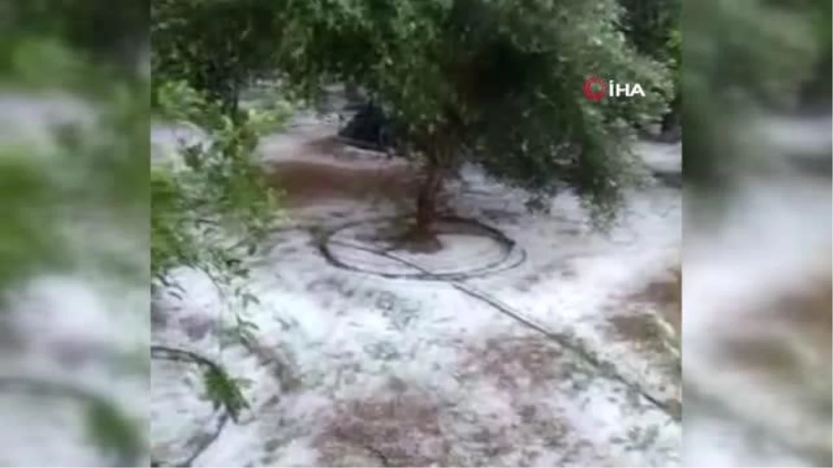 Mersin'de dolu bin 573 dekar alanda zarara yol açtı