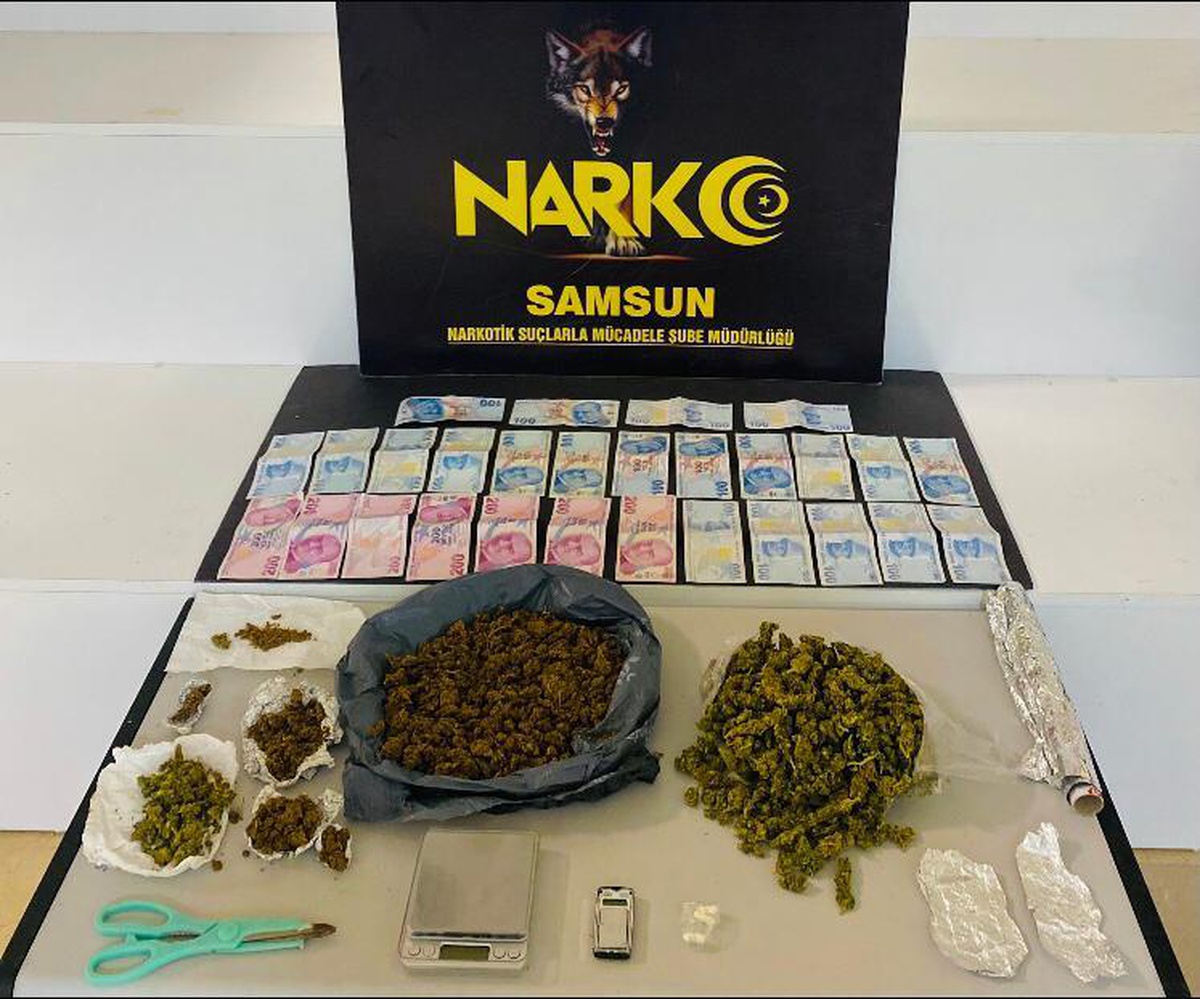 Samsun\'da uyuşturucu operasyonunda 3 zanlı yakalandı