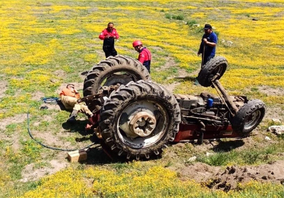 Son dakika haber! Tarlada çift süren traktör uçuruma yuvarlandı: 1 ölü, 1 yaralı