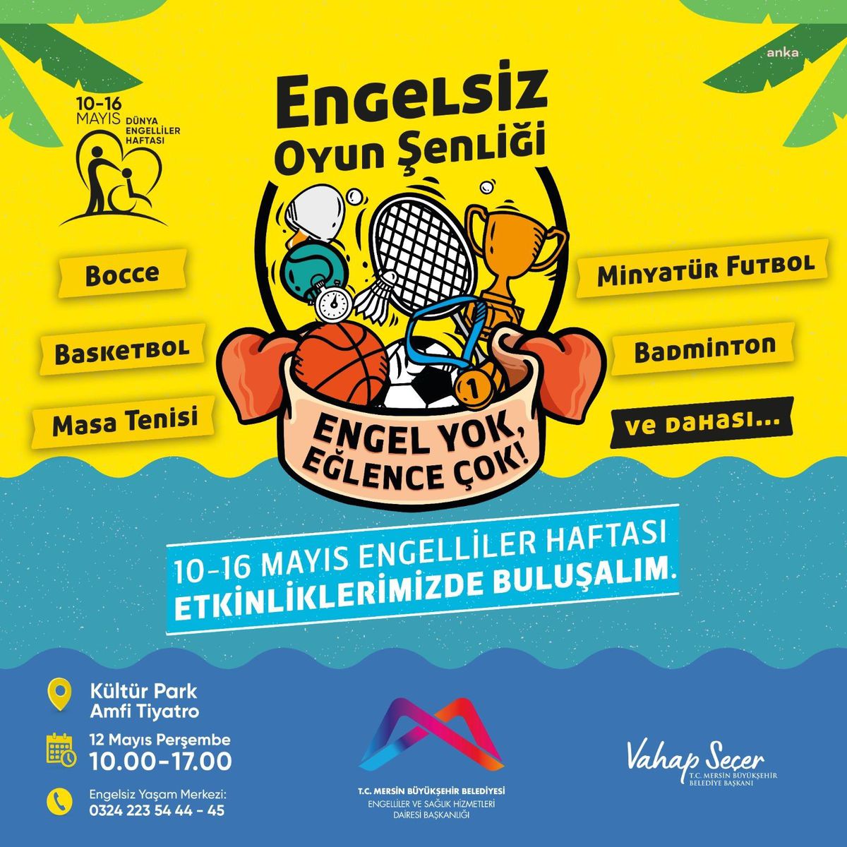 Mersin Büyükşehir Belediyesinden Engelliler Haftasında dolu dolu etkinlik