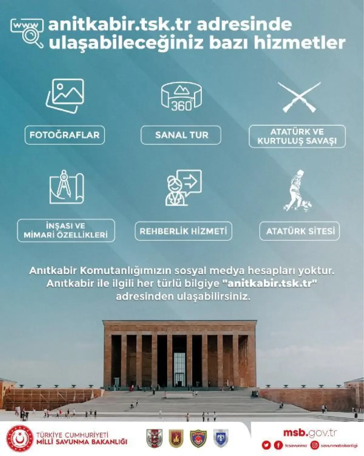 MSB: Anıtkabir Komutanlığı hakkında sosyal medya hesapları sahtedir