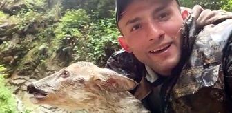 Şelalede mahsur kalan karacayı vatandaş kurtardı