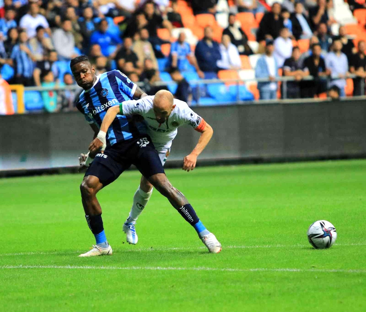 Spor Toto Süper Lig: Adana Demirspor: 1 - Aytemiz Alanyaspor: 1 (İlk Yarı)